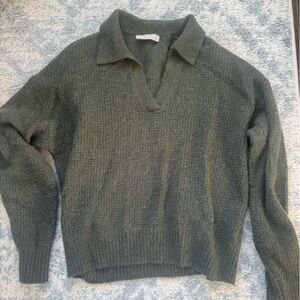 Olive Green Knit Sweater